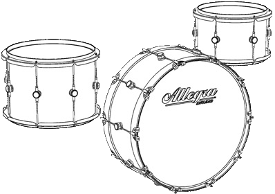 Allegra Drums Cascadian Big Baby Kit