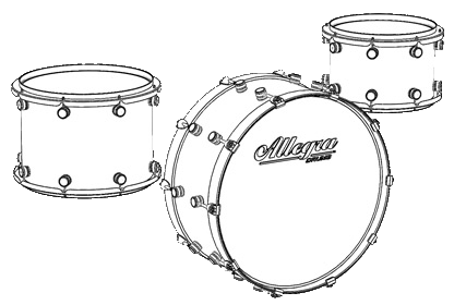 Allegra Drums Master Craft Big Baby Kit